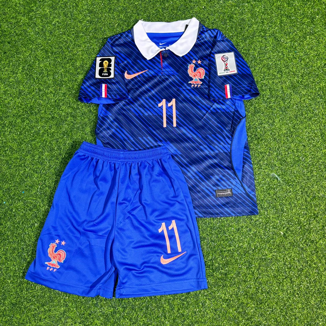 Michael Olise #11 Frankreich 2026 WM Heimtrikot Kinder