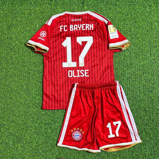 Michael Olise #17 Bayern Munich 2027 Bundesliga Championship Patch Kids Football Jersey