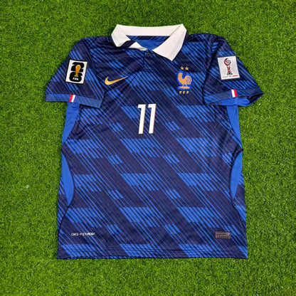 Maillot de football bleu domicile Michael Olise 11 - France Coupe du Monde 2026