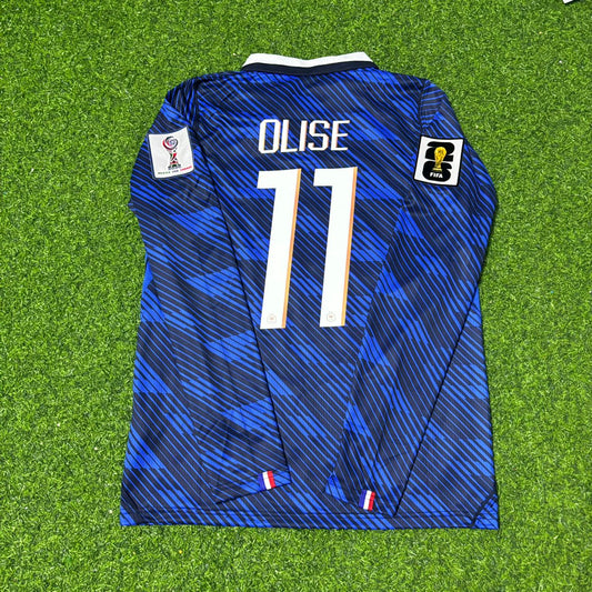 Michael Olise France 2026 World Cup Home Long Sleeve Football Jersey