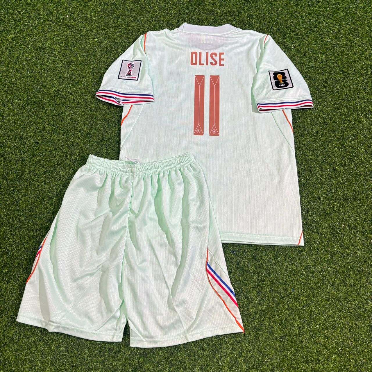 Michael Olise #11 France 2026 World Cup Kids Away Football Jersey