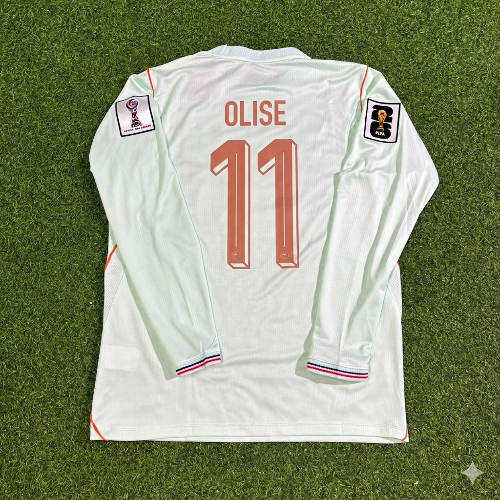 Michael Olise #11 France 2026 World Cup Away Long Sleeve Jersey