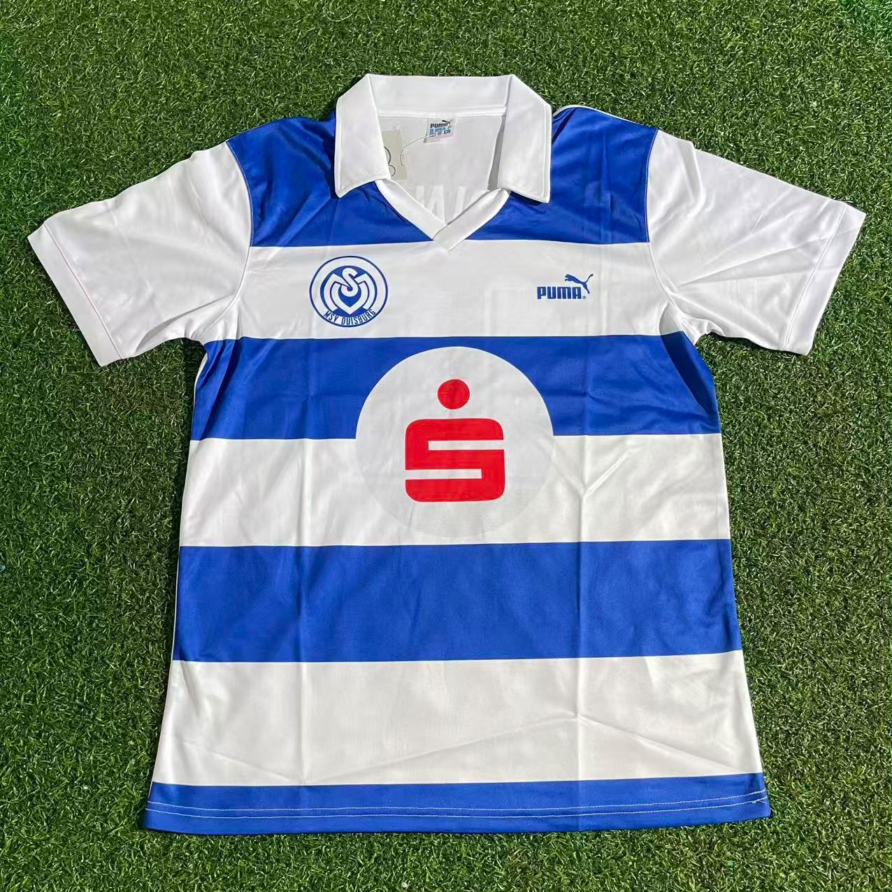 Ewald Lienen MSV Duisburg 1990 Heim Retro Fussballtrikot
