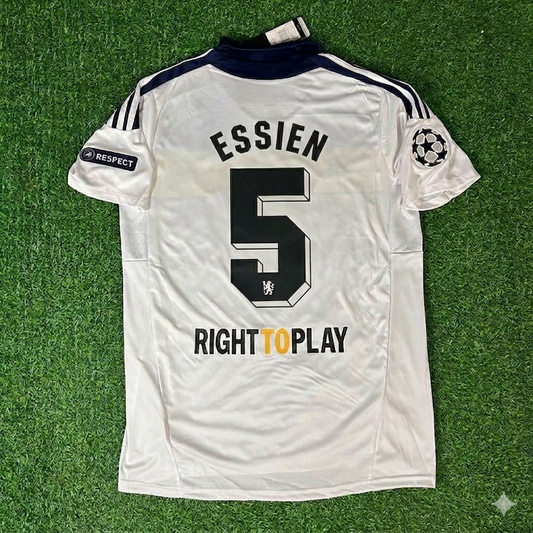 Maillot Rétro Chelsea 2011/12 Ligue des Champions Blanc Jaune – Michael Essien 5