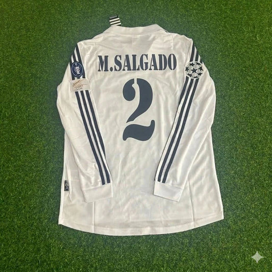 Míchel Salgado 2- Real Madrid 2002/2003 Langarm-Heimtrikot