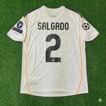 Michel Salgado Real Madrid 2009 2010 Retro Jersey Soccer Shirt Trikot