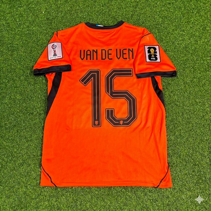 Micky van de Ven #15 Niederlande WM 2026 Neue Saison Fußballtrikot