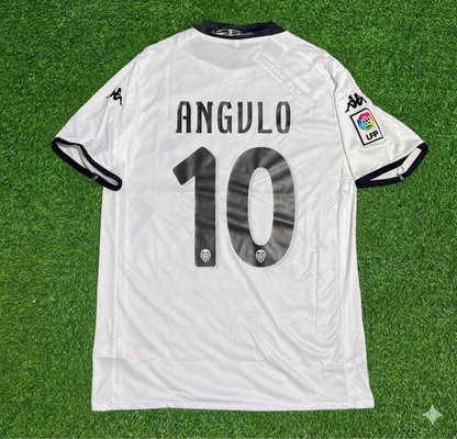 Miguel Ángel Angulo #10 Valencia Retro-Fußballtrikot, weiß