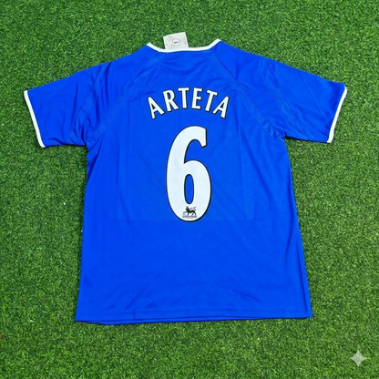 Mikel Arteta #6 FC Everton Blaues Retro-Fußballtrikot
