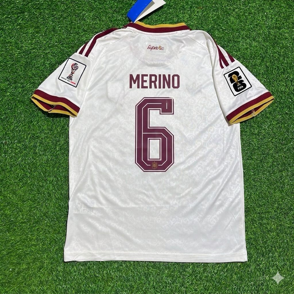 Mikel Merino 6 – Spanien WM 2026 Auswärtstrikot