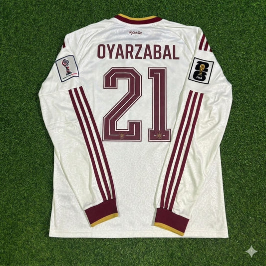 Mikel Oyarzabal #21 Spain 2026 World Cup Away Long Sleeve Jersey Trikot Maillot
