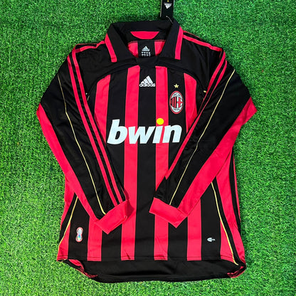 Kaka Leite Milan 2006 2007 Retro Long Sleeve Jersey Maillot Trikot Maglia Soccer Shirt