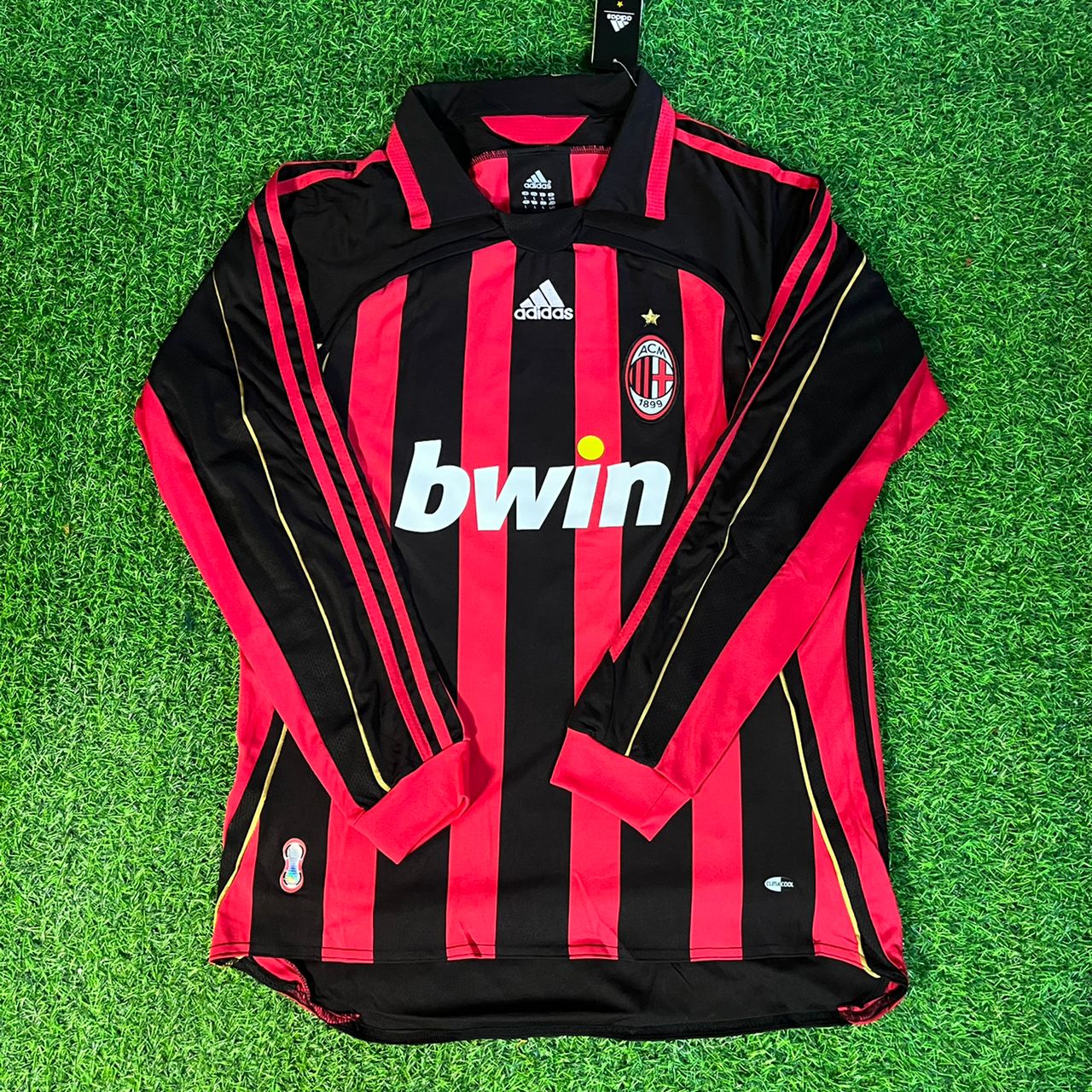 Ronaldinho Milan 2006 2007 Retro Long Sleeve Jersey Maillot Trikot Maglia Soccer Shirt