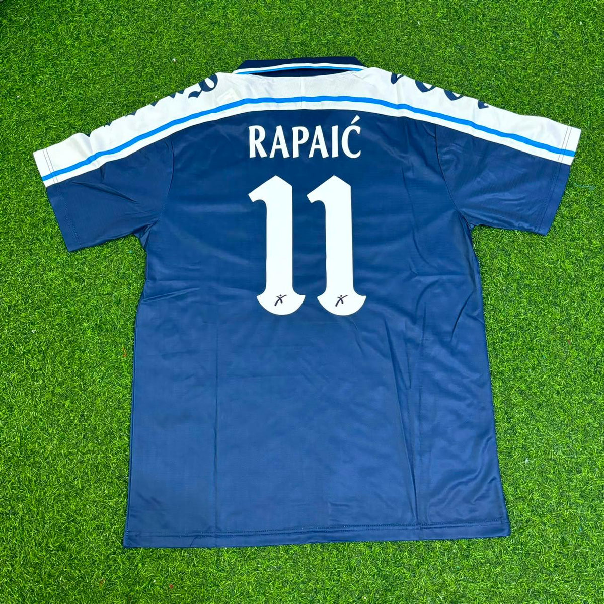 Milan Rapaic Perugia Retro Blaues Fußballtrikot