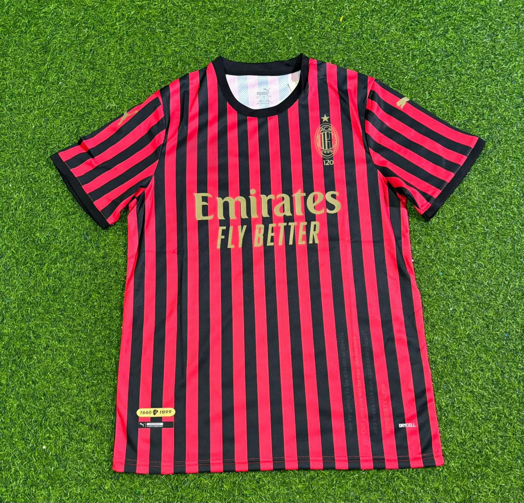 Maillot de Foot Rétro Doré Spécial 120ème Anniversaire AC Milan