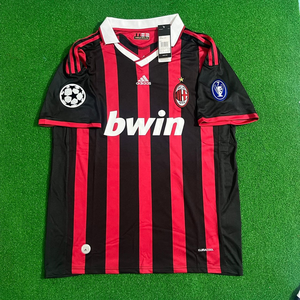 Ronaldinho Gaúcho 80 - AC Milan 2009 2010 Red Black Kit Jersey Trikot Maillot