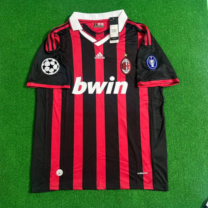 Ronaldinho Gaúcho 80 - AC Milan 2009 2010 Red Black Kit Jersey Trikot Maillot