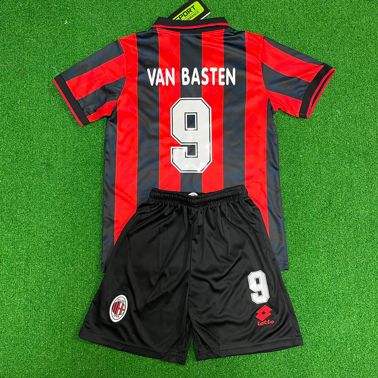 Marco van Basten Milan Retro Kinder-Trikot – | KinderTrikot | Maillot Enfant Fußballtrikot
