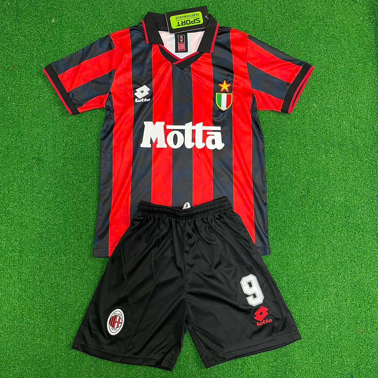 Marco van Basten Milan Retro Kinder-Trikot – | KinderTrikot | Maillot Enfant Fußballtrikot