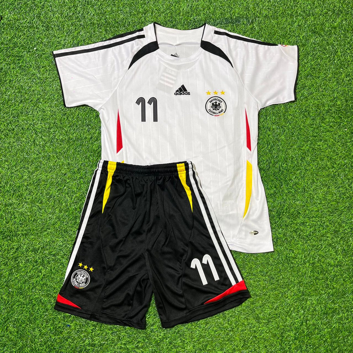 Miroslav Klose Allemagne Coupe du Monde 2006 Maillot de Foot Rétro Blanc Enfant