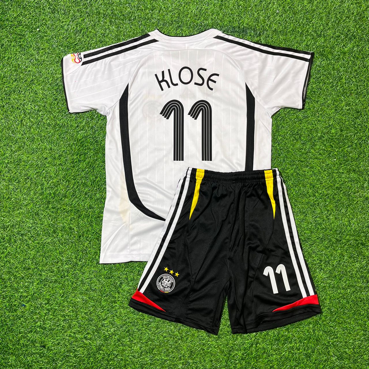 Miroslav Klose Allemagne Coupe du Monde 2006 Maillot de Foot Rétro Blanc Enfant