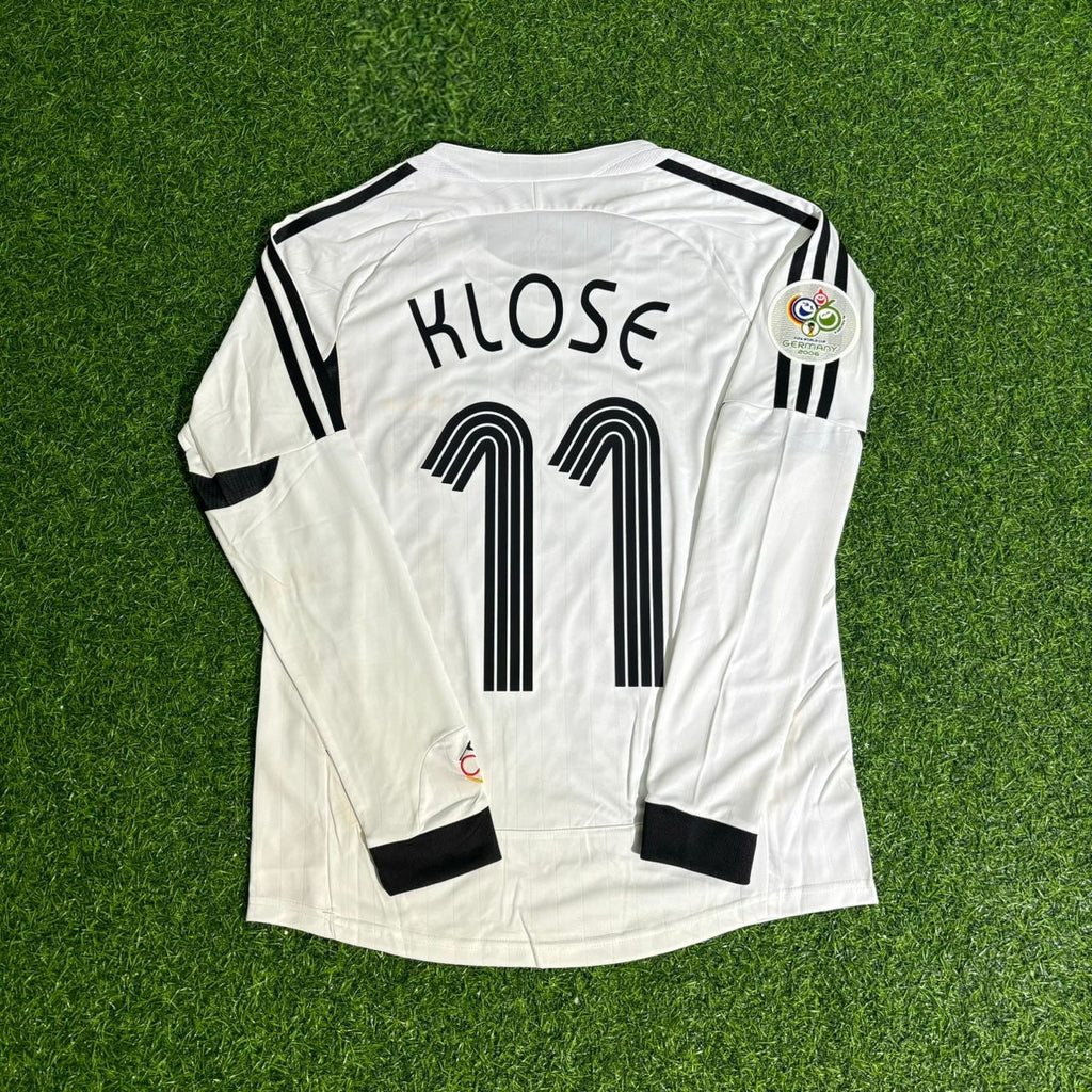 Miroslav Klose Germany 2006 World Cup Long Sleeve White Football Jersey