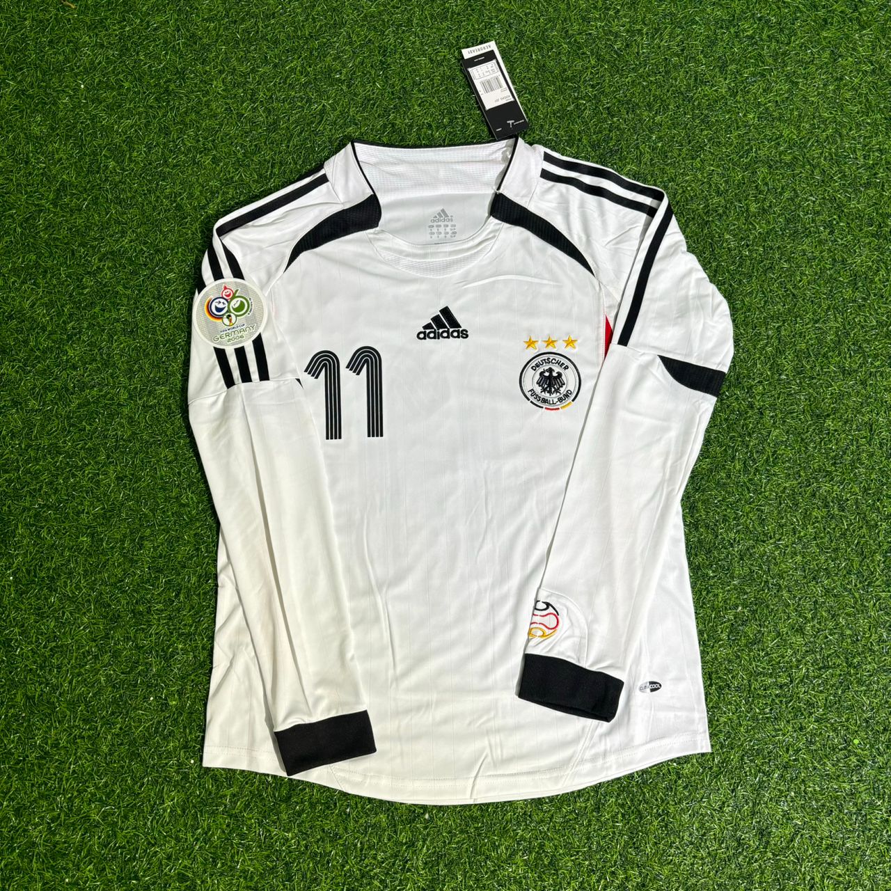Miroslav Klose Germany 2006 World Cup Long Sleeve White Football Jersey