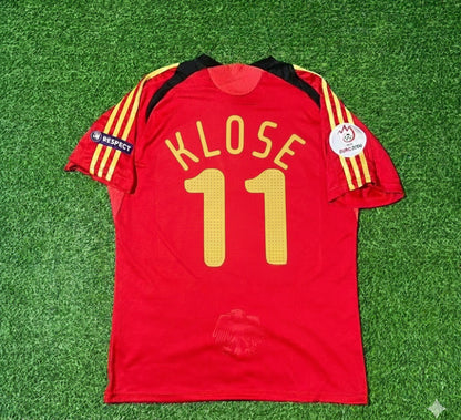 Germany 2008 EURO Away Red Retro Football Jersey – Miroslav Klose
