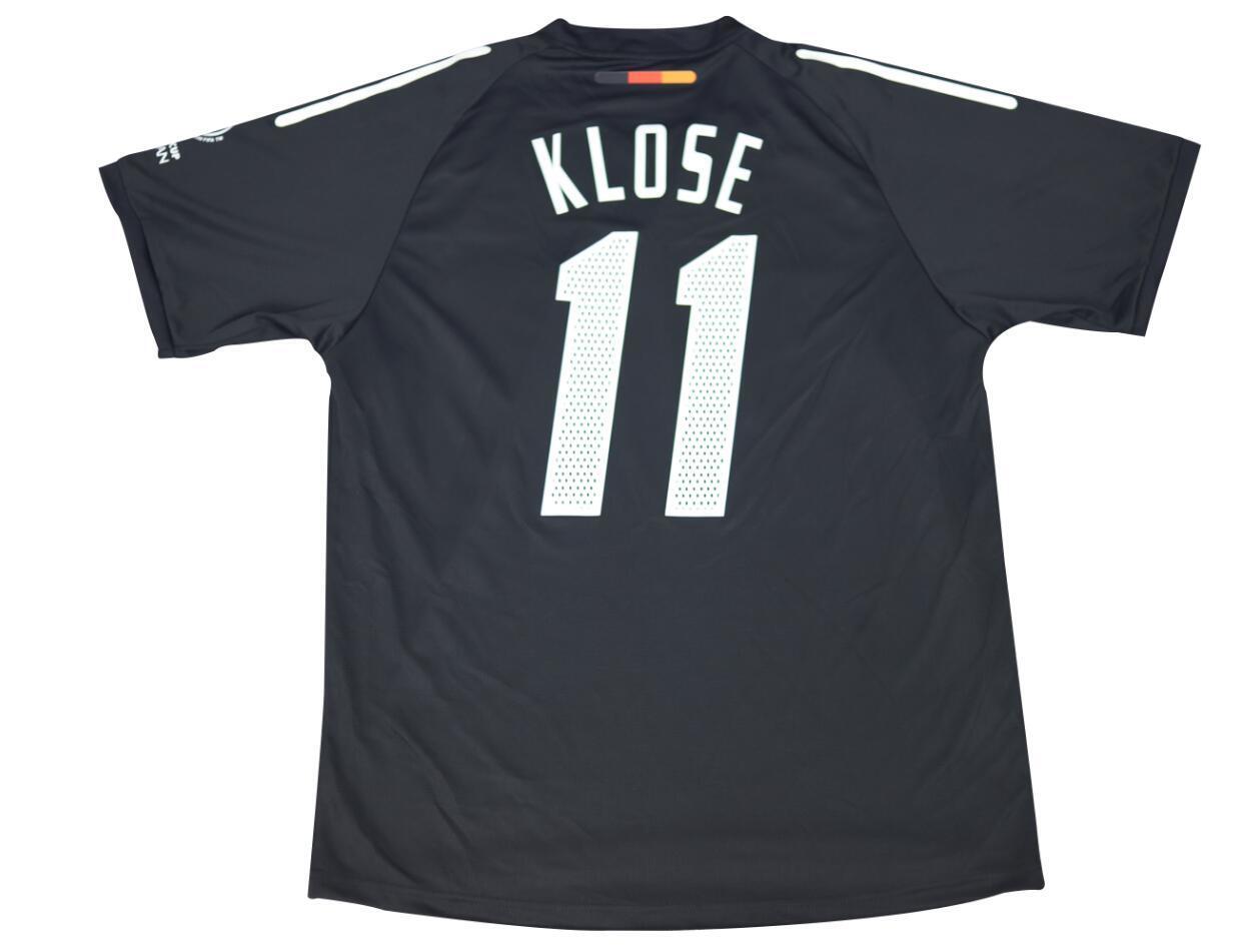 Miroslav Klose Germany Deutschland 2002 World Cup Japan Korea Black Retro Jersey Trikot