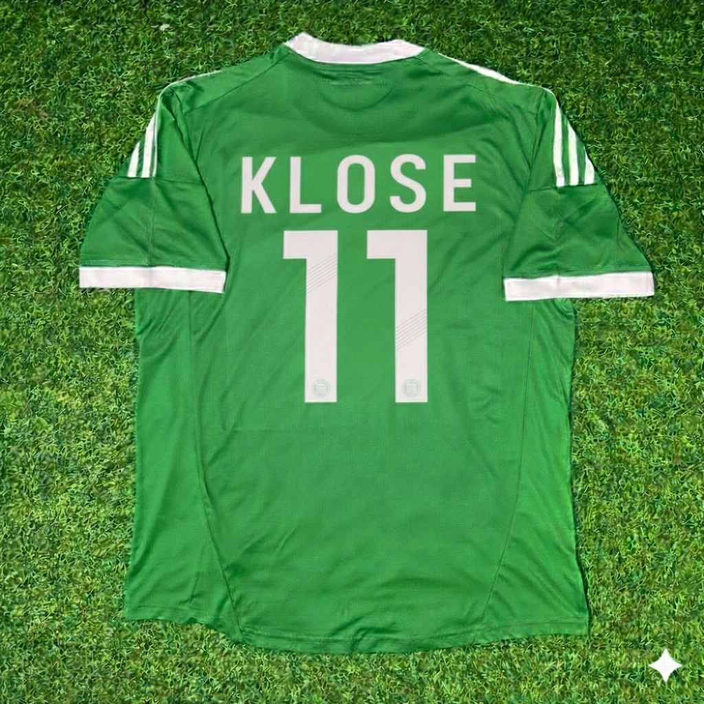 Camiseta de fútbol retro verde de Alemania EURO 2012 – Miroslav Klose