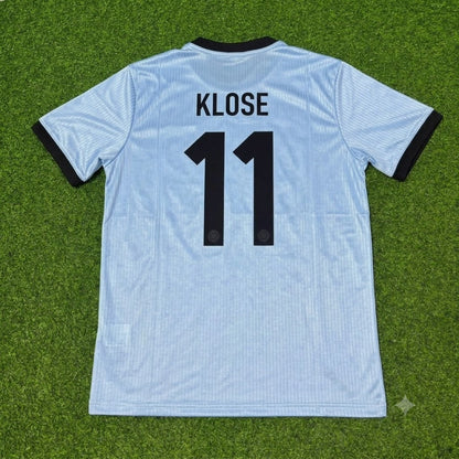 Miroslav Klose Germany 125th Year Special Clear Blue Retro Football Jersey
