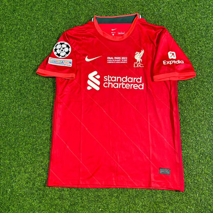 Fabinho #3 Liverpool 2022 Champions League Final Home Retro Football Jersey