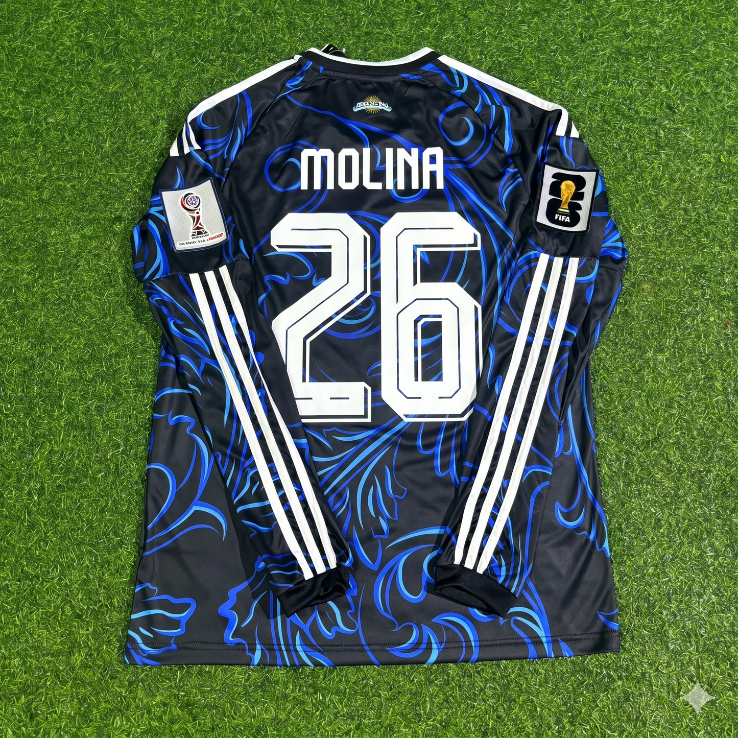 Nahuel Molina Argentina 2026 World Cup Long Sleeve Football Jersey