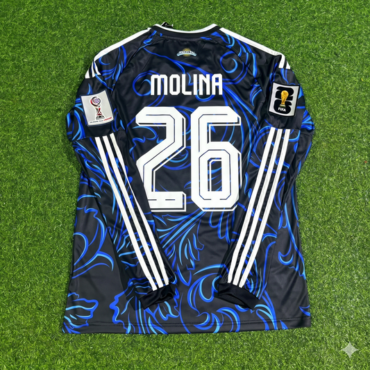 Nahuel Molina Argentinien WM 2026 Langarm-Fußballtrikot