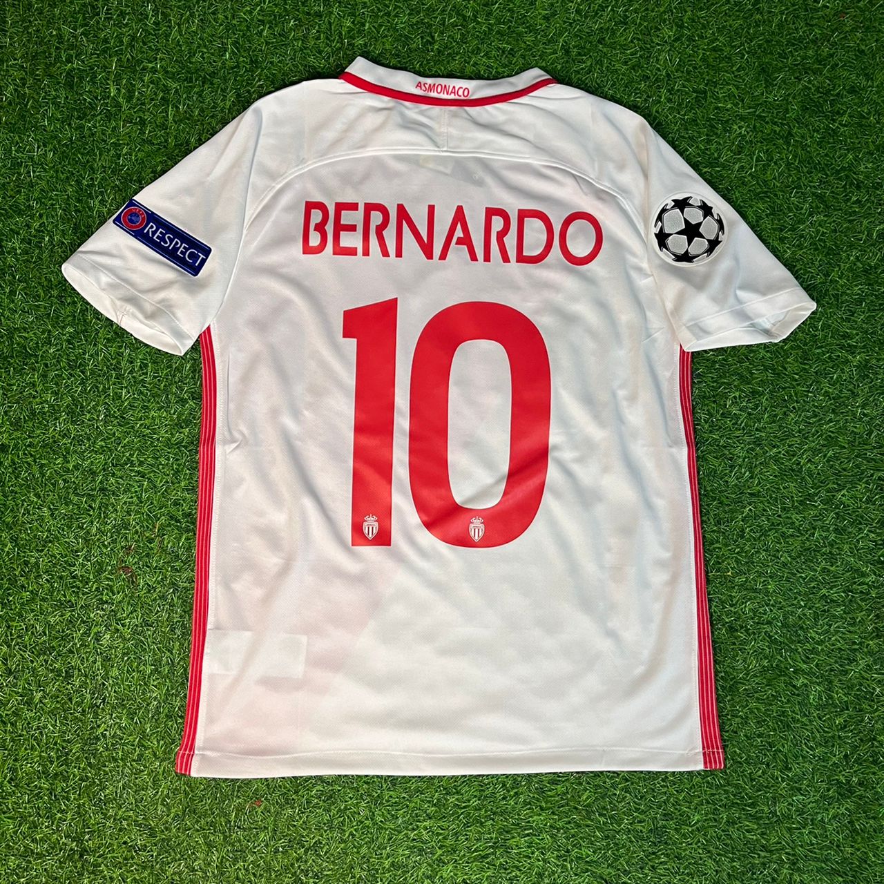Bernardo Silva Monaco 2016 2017 Retro Jersey Maillot Trikot Soccer Shirt