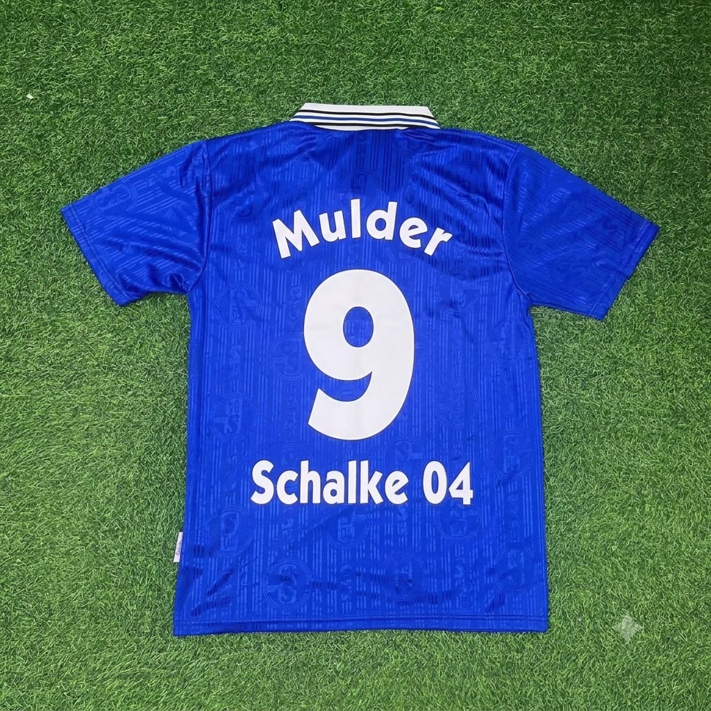 Youri Mulder Schalke 04 1996-1997 Heim Retro Fußballtrikot