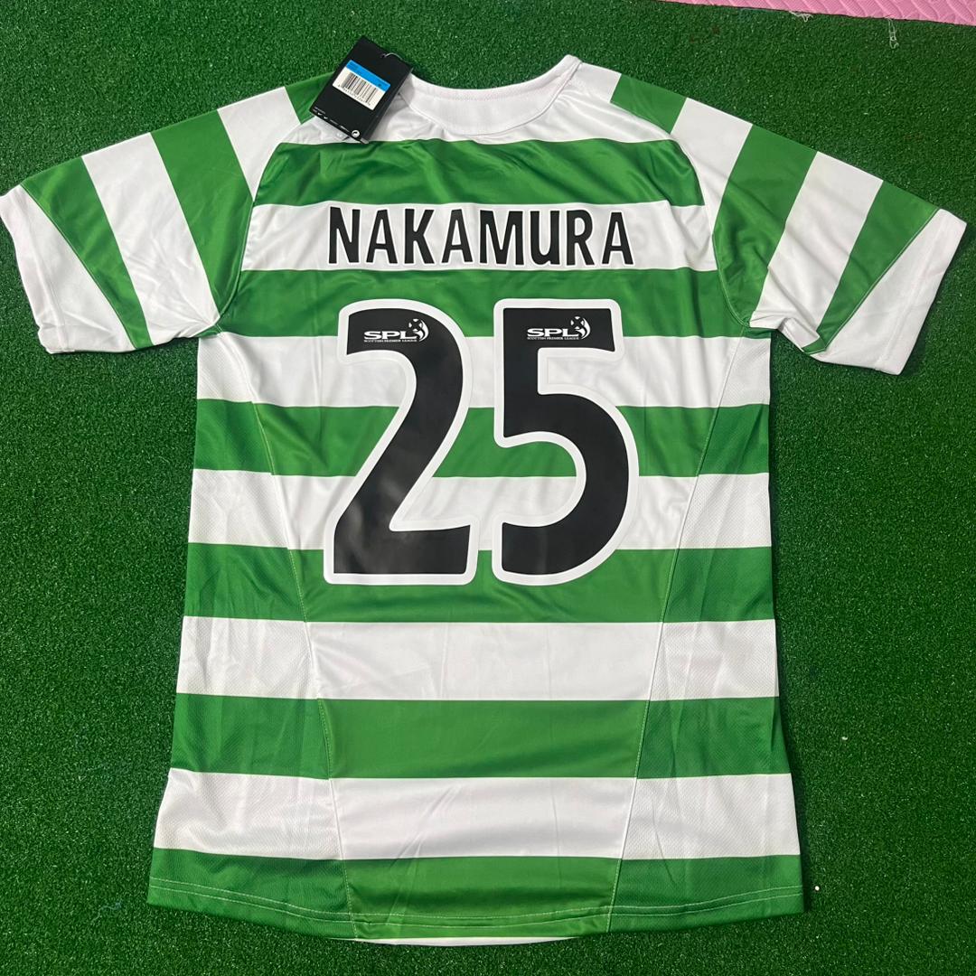 Shunsuke Nakamura Celtic 2005-2007 Retro Home Jersey Trikot Maillot Soccer Shirt