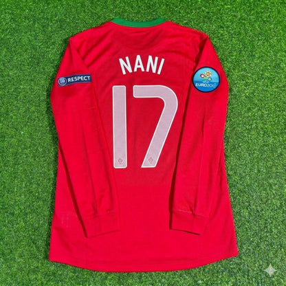 Maillot de football rétro à manches longues Luis Nani #17 Portugal EURO 2012