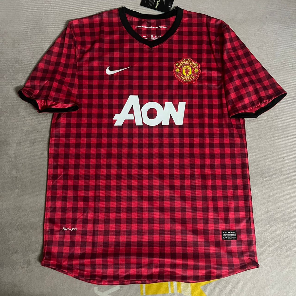 Nemanja Vidic Manchester United Saison 2012 2013 Maillot Rétro Rouge Maillot Trikot