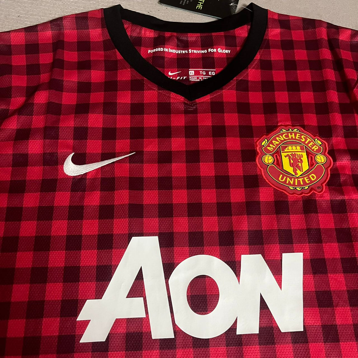 Nemanja Vidic Manchester United Saison 2012 2013 Maillot Rétro Rouge Maillot Trikot