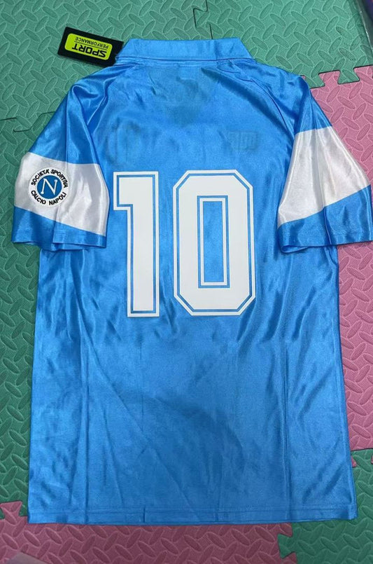 Diego Armando Maradona Napoli 1990 1991 Home Jersey Trikot Soccer Shirt