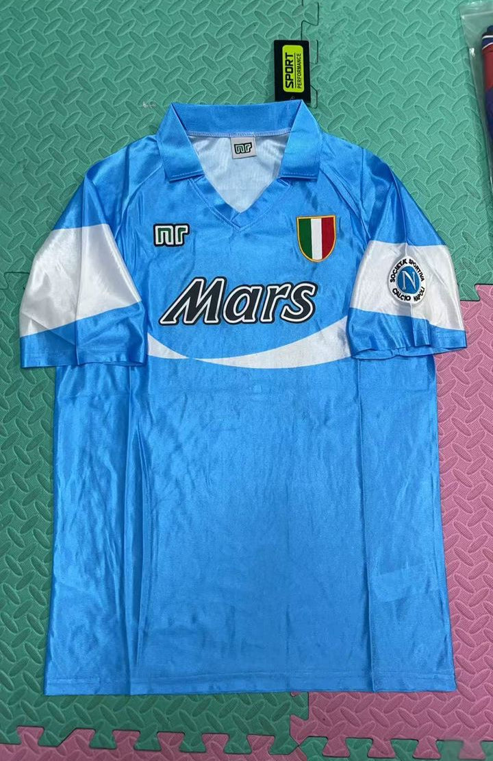 Diego Armando Maradona Napoli 1990 1991 Home Jersey Trikot Soccer Shirt