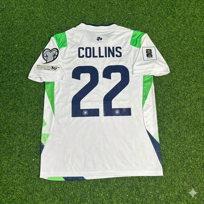 Nathan Collins #22 Ireland 2026 World Cup Qualifiers Green White New Season Football Jersey