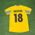 Pavel Nedved Lazio 1998-2000 Gelbes Retro-Fußballtrikot