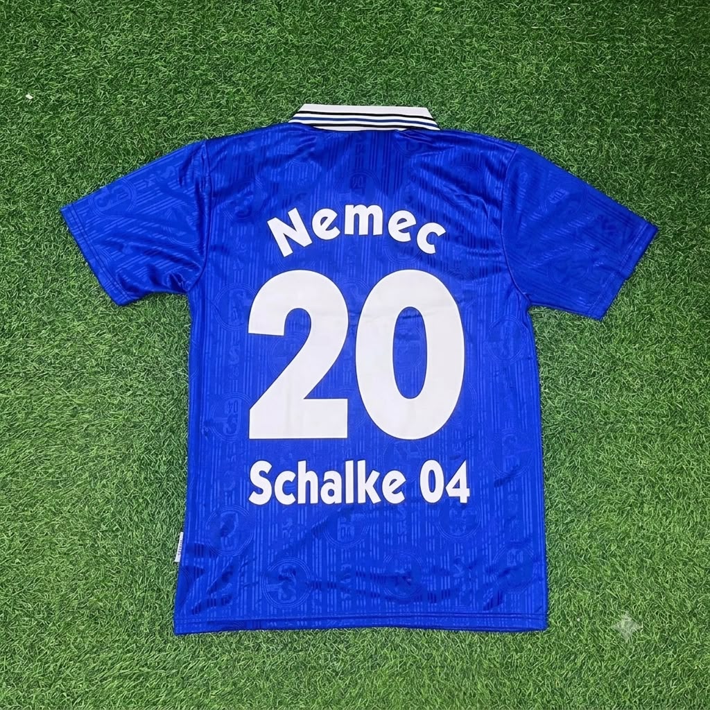 Jiri Nemec Schalke 04 Heim Retro Fußballtrikot