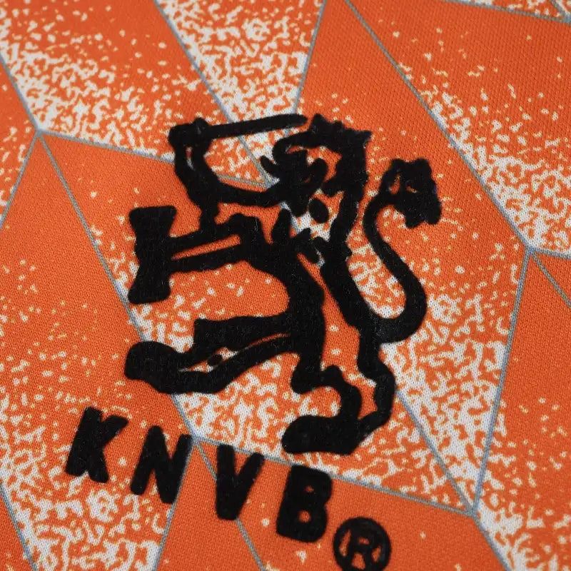 Netherlands 1988 Retro Home Kids Football Jersey detail view
