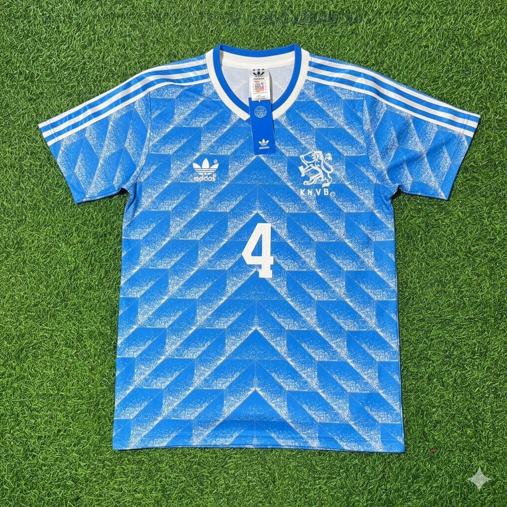 Netherlands Frank de Boer Retro Football Jersey back view