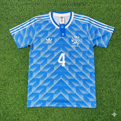 Netherlands 1988 Ronald Koeman Retro Football Jersey back view