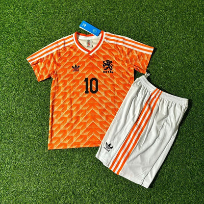 Netherlands 1990 World Cup Ruud Gullit Kids Football Jersey back view