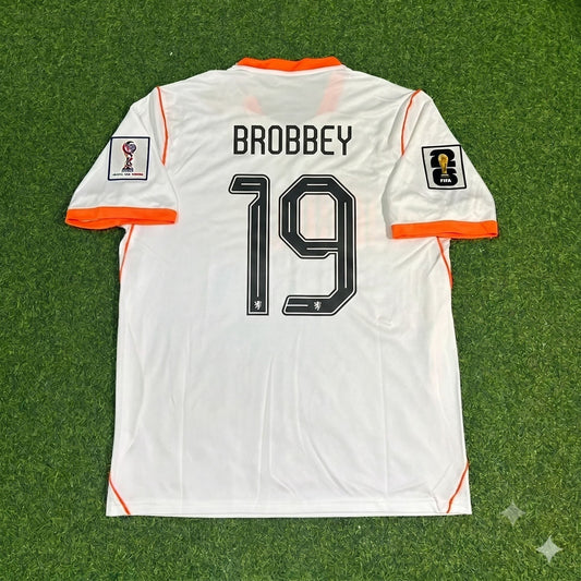 Netherlands 2026 World Cup Brian Brobbey #19 New Season Football Jersey front view